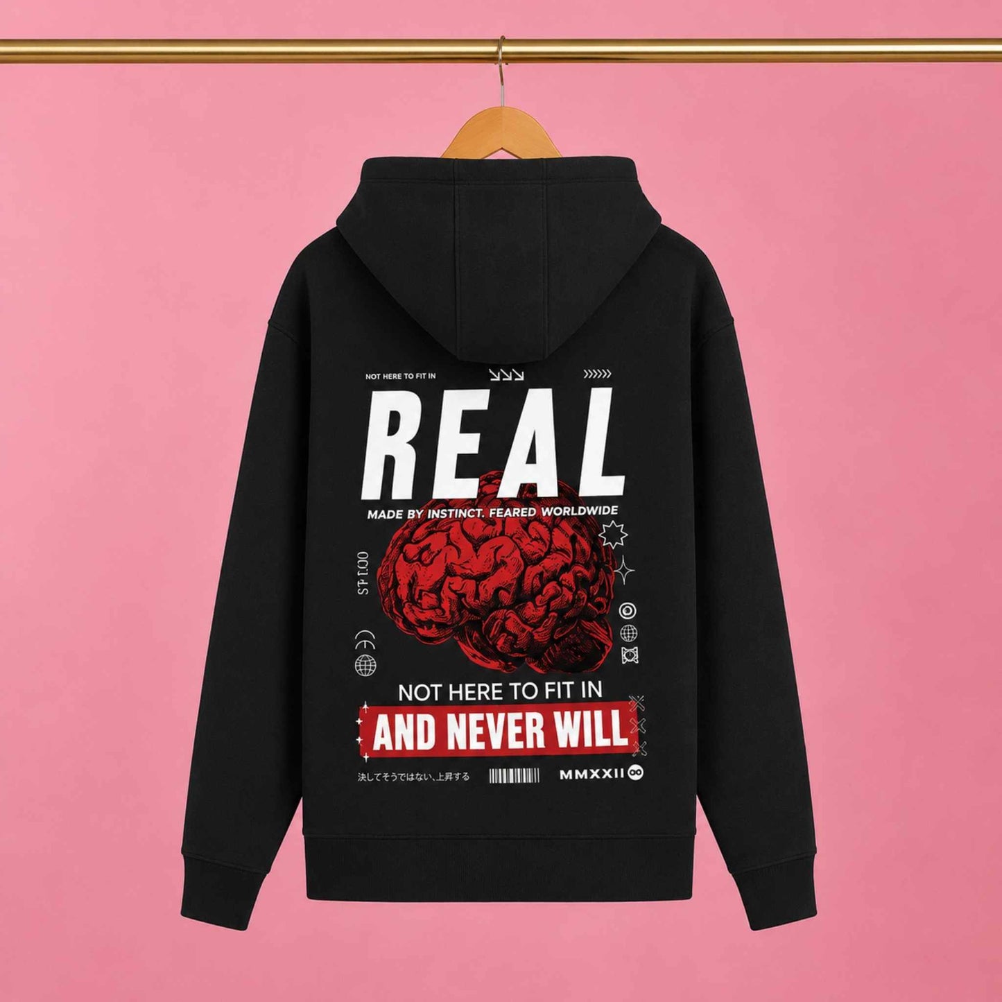 Wired Wild: Unisex Zip Hoodie