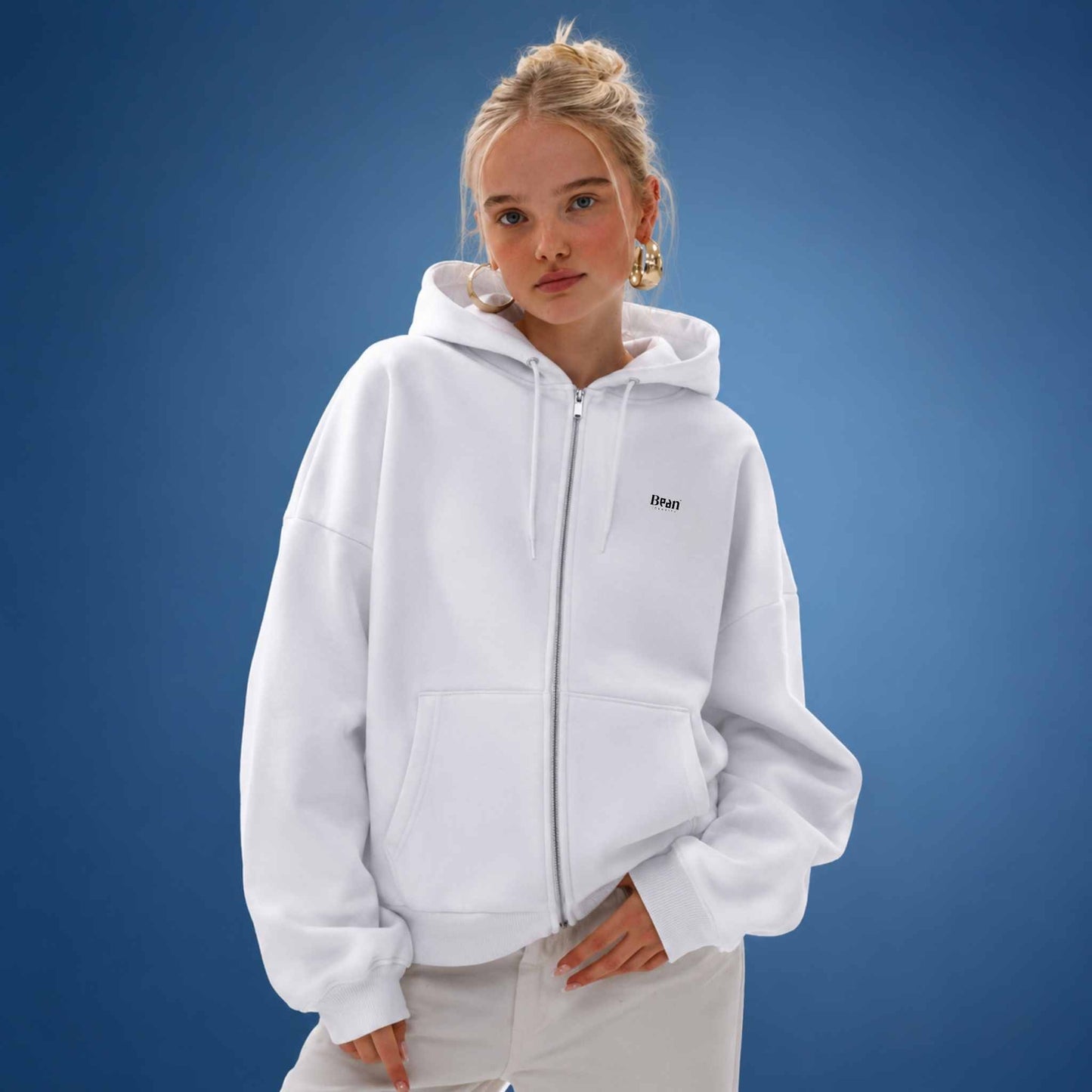 Quiet Bloom: Unisex Zip Hoodie