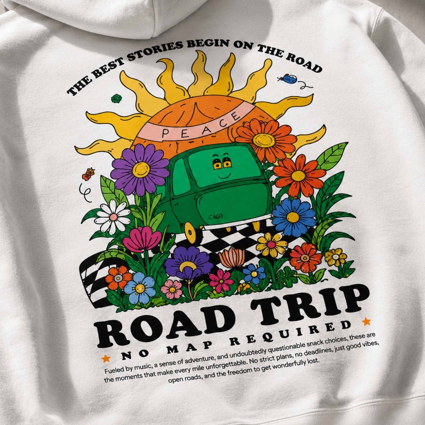 Highway Daydreams: Unisex Zip Hoodie
